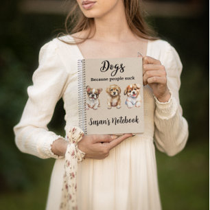 Personalized Custom Dog lover gift puppy Notebook