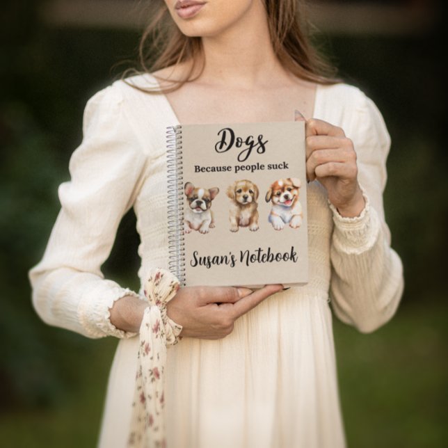 Personalized Custom Dog lover gift puppy Notebook (Creator Uploaded)