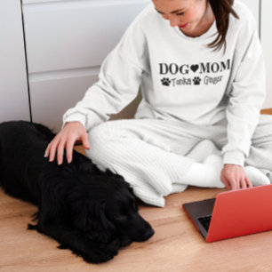 Personalized Custom Dog name Dog mom mama  Sweatshirt