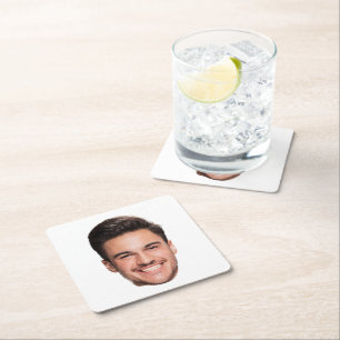 Personalized Custom Face Square Paper Coaster