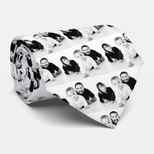 Personalized Custom Family Photo Tie