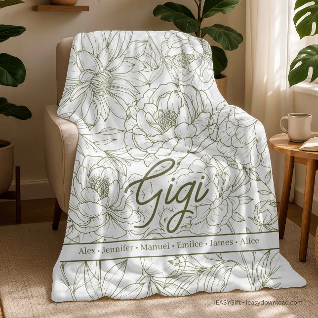 Personalized Custom Grandma Fleece Blanket (Creator Uploaded)