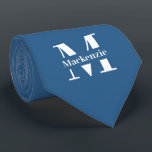 Personalized Custom Made Monogrammed Tie<br><div class="desc">Personalized Custom Made Monogrammed tie by Ricaso - add your own monogram / initial and name to this customizable neck tie (available in other colors in store)</div>