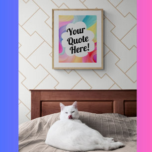 Personalized custom make your own art poster