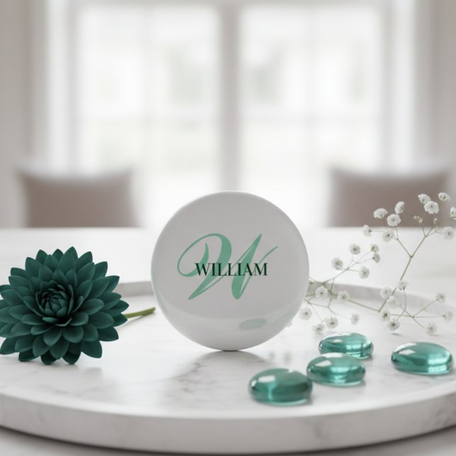 Personalized Custom Monogram Gift 3 Cm Round Badge (Creator Uploaded)