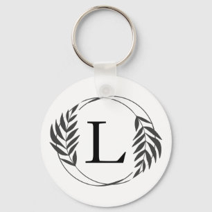 Personalized Custom Monogram Gift Key Ring