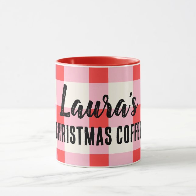 Personalized Custom Name Christmas Mug Coffee Cup (Center)