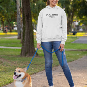 Personalized custom name dog mom gift hoodie