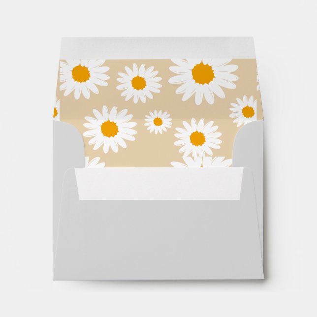 PERSONALIZED CUSTOM NAME MINIMAL MONOGRAM GREY. ENVELOPE (Back (Bottom))