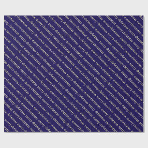 Personalized Custom Name Stylish Merry Christmas. Wrapping Paper