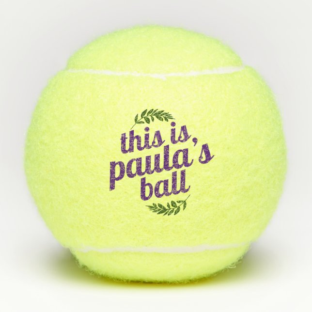 Personalized Custom Name Tennis Balls (Front)