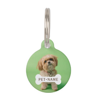 Personalized Custom Pet Dog Photo And Text Picture Tag