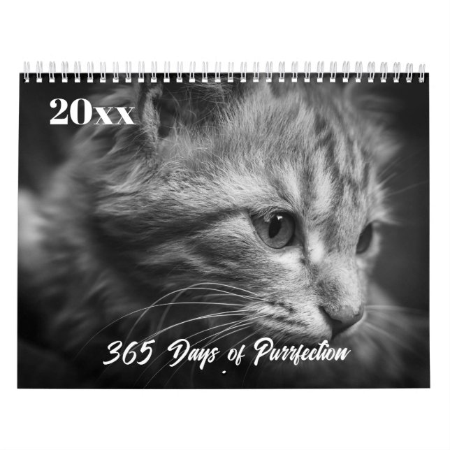 Personalized Custom Photo Cat Lovers Calendar  (Cover)