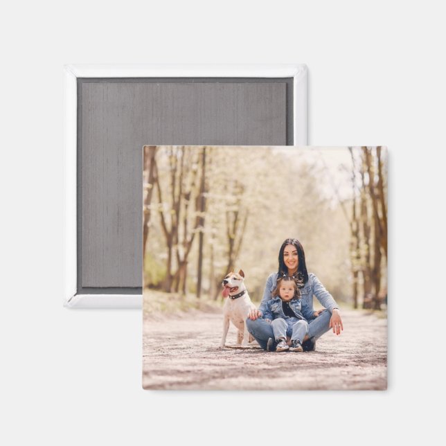 Personalized Custom Photo Fridge Magnet (Front/Back)