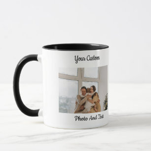 Personalized Custom Photo Text Combo Mug