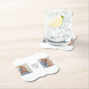 Personalized Custom Photo & Text Paper Coaster