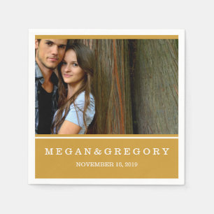 Personalized Custom Photo Wedding Napkins