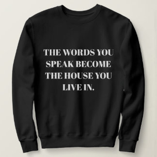 Personalized Custom Quote simple Stylish Modern  Sweatshirt