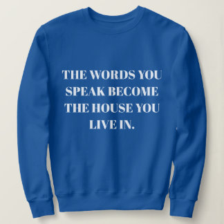 Personalized Custom Quote simple Stylish Modern  Sweatshirt