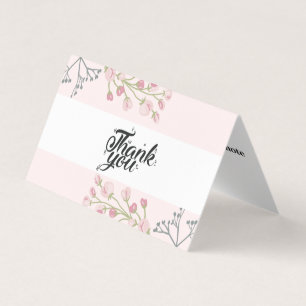 Personalized Custom Simple Thank You Business Card