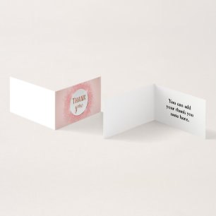 Personalized Custom Simple Thank You Business Card