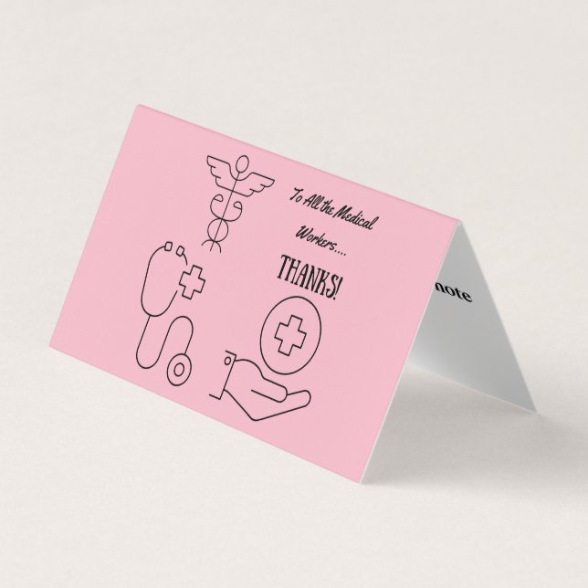 Personalized Custom Simple Thank You Business Card (Front)