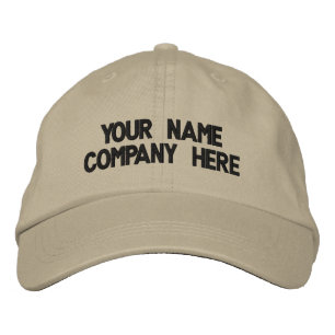 Personalized Custom Text Hat Your Embroidered Cap