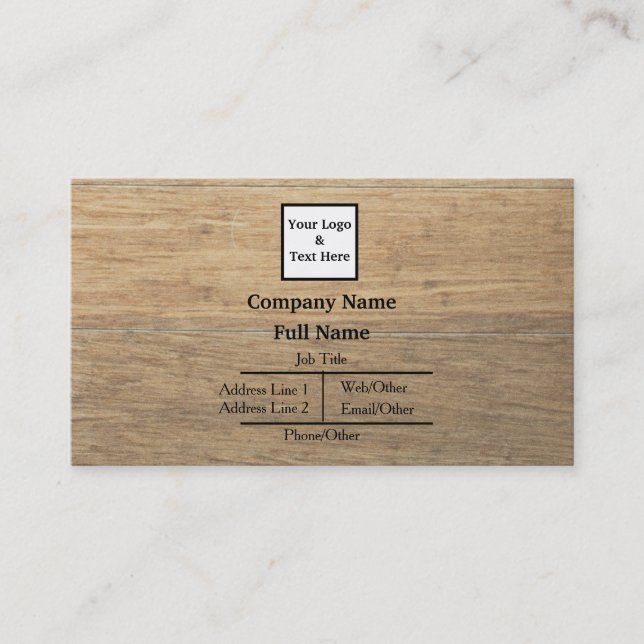 Personalized Custom Your Own Business Card (Front)