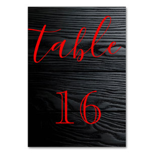 Personalized Custom Your Own Elegant Script Table Number