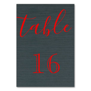 Personalized Custom Your Own Elegant Script Table Number