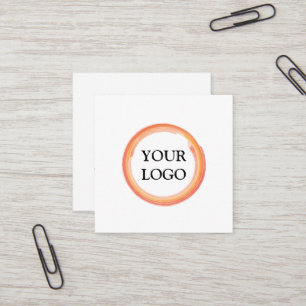 Personalized Custom Your Own Logo  Square Business Card