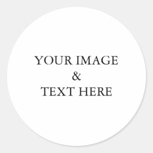 Personalized Custom Your Own Photo Classic Round Sticker