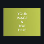 Personalized Custom Your Own Photo Postcard<br><div class="desc">You can add your favorite photo. This is perfect gift idea. Personalize with your name and other text.</div>