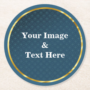Personalized Custom Your Own Photo  Round Paper Coaster