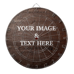 Personalized Custom Your Own Photo & Text Dartboard