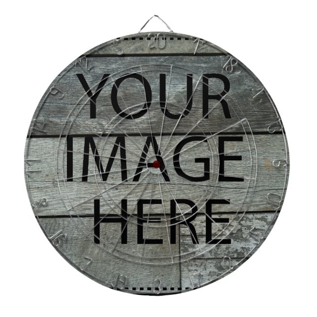 Personalized Custom Your Own Photo & Text Dartboard (Front)