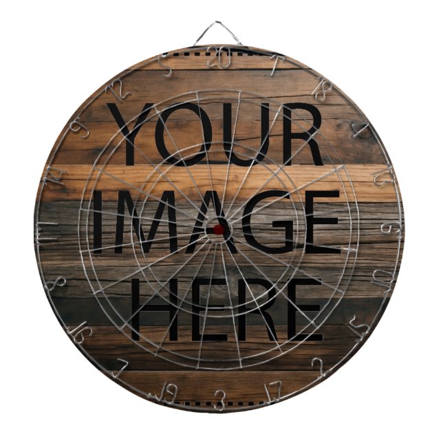 Personalized Custom Your Own Photo & Text Dartboard (Front)