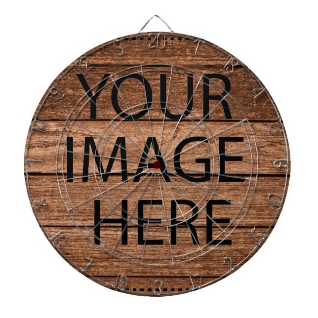 Personalized Custom Your Own Photo & Text Dartboard (Front)