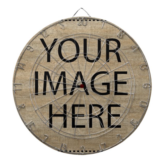 Personalized Custom Your Own Photo & Text Dartboard (Front)