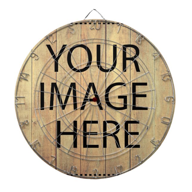 Personalized Custom Your Own Photo & Text Dartboard (Front)