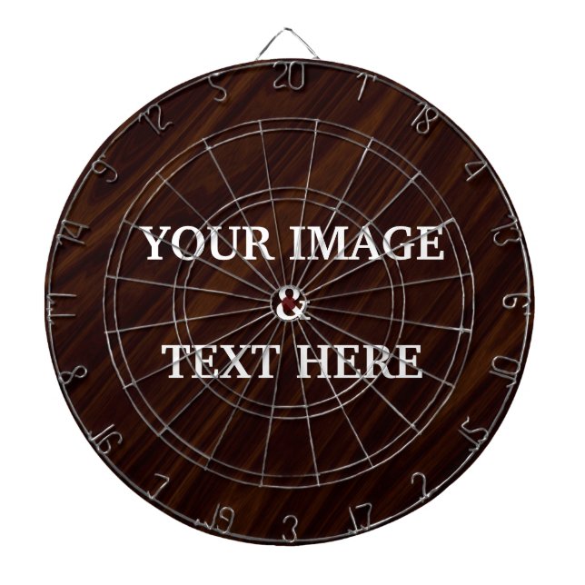Personalized Custom Your Own Photo & Text Dartboard (Front)