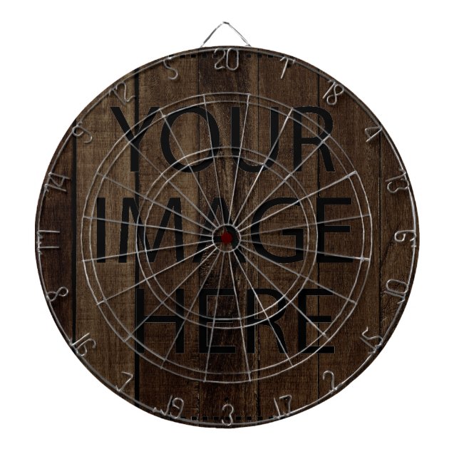 Personalized Custom Your Own Photo & Text Dartboard (Front)
