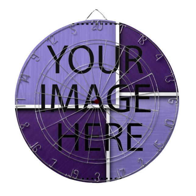 Personalized Custom Your Own Photo & Text Dartboard (Front)