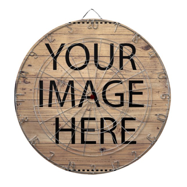 Personalized Custom Your Own Photo & Text Dartboard (Front)