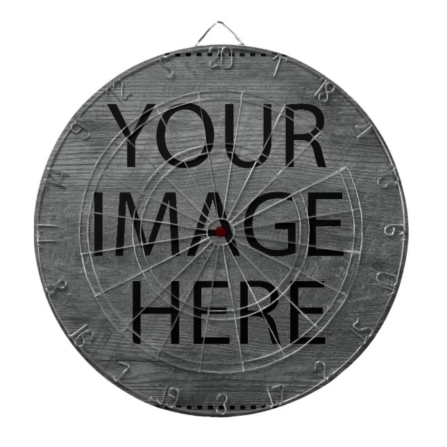 Personalized Custom Your Own Photo & Text Dartboard (Front)
