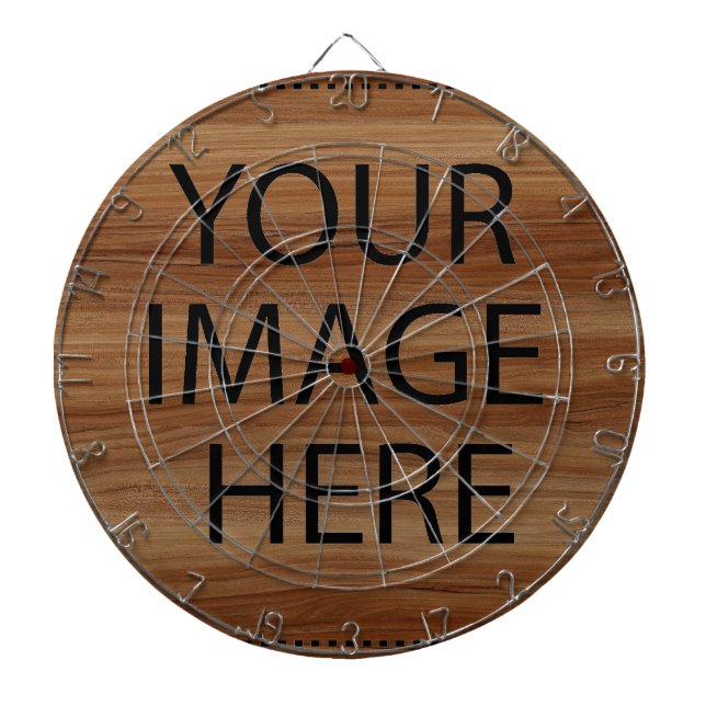 Personalized Custom Your Own Photo & Text Dartboard (Front)