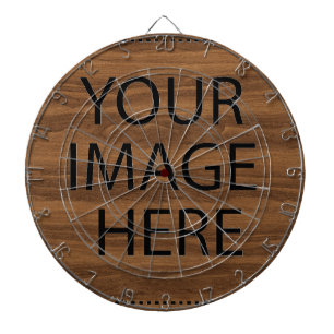 Personalized Custom Your Own Photo & Text Dartboard