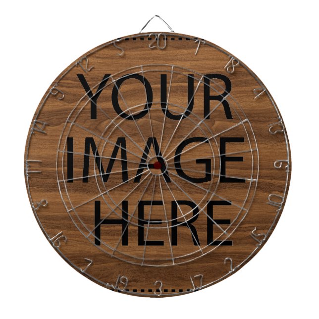 Personalized Custom Your Own Photo & Text Dartboard (Front)