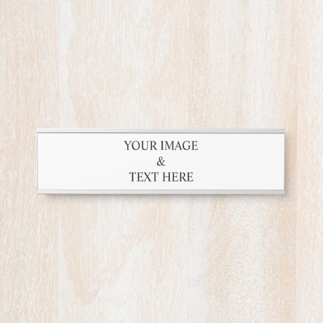 Personalized Custom Your Own Photo & Text  Door Sign (Front)