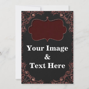 Personalized Custom Your Own Photo & Text Invitati Invitation